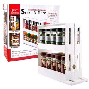 Swivel Store Organizer Spice Rack Storage System. NEW Open Box